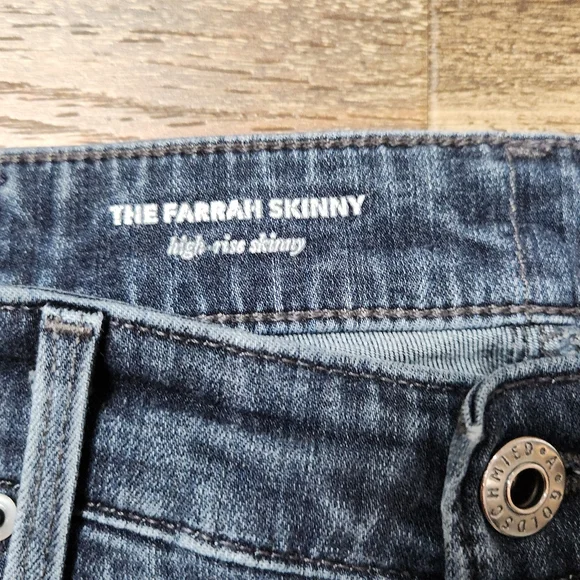 AG ADRIANO GOLDSCHMIED THE FARRAH SKINNY HIGH RISE JEANS SIZE 28R - Picture 5 of 11